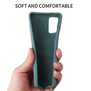 Funda de teléfono de silicona líquida Real de alta calidad para <span class=keywords><strong>Samsung</strong></span> S24 S23, funda móvil de goma de silicona de tacto suave con forro de microfibra - Product Image 3