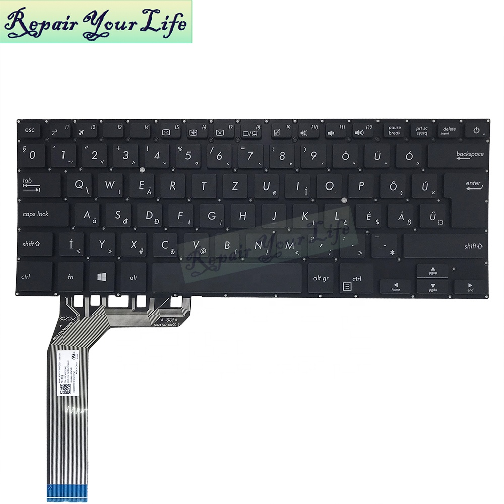 Клавиатура HU Hungarian для ноутбука ASUS X407 X407U X407M X407MA X407UBR X407UA X407UB A407 0KNB0-F103HU00, новая Оригинальная клавиатура
