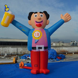 Muñeco inflable de dibujos animados con taza de cerveza, juguete de fiesta de estilo holandés - Product Image 5