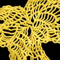 Patch de dentelle en coton soluble dans l'eau, broderie ajourée motif cœur de cocotier, thermocollant, pour costumes nationaux féminins et mariages