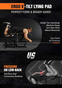 Máquina de Extensión y Curl de Piernas Ajustable Mikolo - Ejercicios Sentado y Acostado, Sistema de Cable para Gimnasio en Casa, Equipo de Entrenamiento de Piernas - Product Image 6