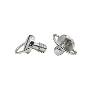 <span class=keywords><strong>Vis</strong></span> à dégagement rapide en acier inoxydable SS304 avec anneau en D 1/4-20 3/8, <span class=keywords><strong>vis</strong></span> de caméra en acier au carbone nickelé avec anneau en C pour trépied, monopode et montage photographique - Product Image 3