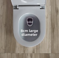 Nouveau type de toilette monobloc en céramique, blanc, de luxe léger, moderne et minimaliste, à poser au sol, avec siphon vortex et déodorisation