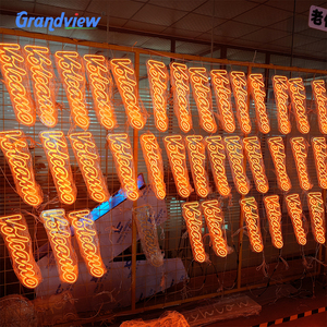 ป้ายไฟนีออนสำหรับกลางแจ้งป้ายไฟ LED แบบเปิดปิดป้ายไฟนีออนสำหรับงานวันเกิดงานปาร์ตี้ร้านกาแฟป้ายนีออนแบบกลมเปิด - Product Image 5