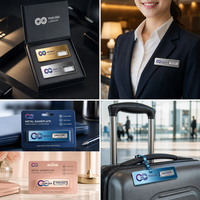 Badge nominatif métallique personnalisé à insert interchangeable, avec logo imprimé au laser, étiquette d'identification réutilisable et remplaçable, plaque nominative pour employé avec carte en papier