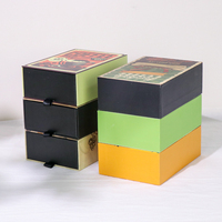Boîte d'emballage cadeau de café naturel en carton personnalisé avec protection de l'environnement boîte cadeau à tiroir de luxe de haute qualité avec logo de boîte à café