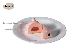 Bánh mousse Cá heo hồng kem dâu tráng miệng bánh cưới nhà hàng Cửa hàng bánh - Product Image 4