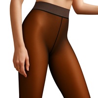 Leggings thermiques doublés de polaire épaisse pour femmes, taille haute, extensibles, chauds, collants longs d'hiver pour tenue