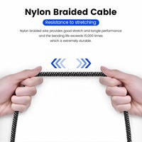 Kopfhörer-Verlängerungskabel 4-polig TRRS 3,5mm Verlängerung mit Mikrofon Stecker auf Buchse Stereo-Audiokabel Nylon-Ummantelung 3,3 Fuß Grau