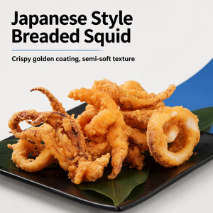 Snack <span class=keywords><strong>di</strong></span> Calamari Fritti Panati IQF Congelati, Anelli <span class=keywords><strong>di</strong></span> Calamari Impanati, Snack <span class=keywords><strong>di</strong></span> Frutti <span class=keywords><strong>di</strong></span> Mare Salati in Confezione Grande - Product Image 2