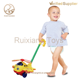 Çocuk karikatür el itme uçak bebek arabası yürüteç tekerlekler oyuncak yürümeye başlayan eğitici oyuncaklar ebeveyn-çocuk etkileşimi - Product Image 6