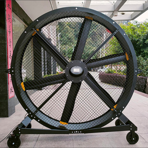 Grand ventilateur industriel pour salle de sport, 1,5 m, 2 m, 5 pi, 6,5 pi, haute vitesse, mobile, HVLS, grand ventilateur pour entrepôt avec roues - Product Image 2