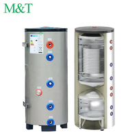 Chauffe-eau solaire à pompe à chaleur air-eau 2-en-1 certifié BSCI CE, 300L (80 gallons), monobloc autonome