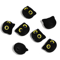 Perles en forme de chat moelleuses en gros pour la fabrication de chaînes de téléphone DIY