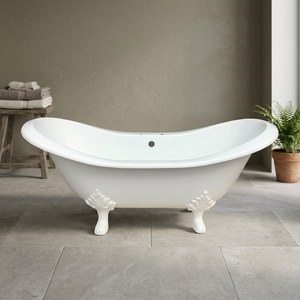 Freestanding Copper Claw Foot Bathtub Irregular Oval Metal <b>Bath</b> <b>Tub</b> <b>for</b> Home Villa Bathroom - Product Image 3