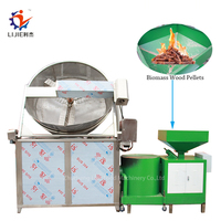 Friteuse industrielle Acier inoxydable Poulet frit Huile continue Friture par lots Machine pour les aliments
