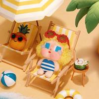 100% Оригинальная коллекционная игрушка POP MART CRYBABY Vacation Mode on Series — виниловый плюшевый кулон в слепой коробке, подарок, декор