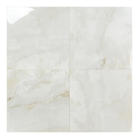 Carrelage de salle de bain rectifié poli antidérapant Onyx Pearl 90x90 cm, épaisseur 11 mm