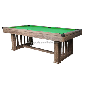 Mesa de <span class=keywords><strong>Billar</strong></span>, Comedor y Sala de Juegos 3 en 1 Profesional de 7 Pies con Patas en Forma de <span class=keywords><strong>Cerca</strong></span>, Fabricada en MDF, para Uso Familiar, en Oficinas y Salas de Juego - Product Image 4