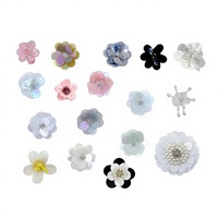 Perles à ongles faites à la main, paillettes colorées en PVC à la mode, fleurs, autocollants en tissu personnalisés pour costumes de scène brillants, chaussettes, chaussures
