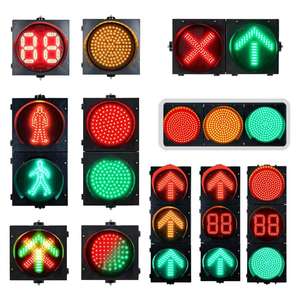 Feu de signalisation intelligent LED alimenté par le réseau électrique, en matériau PC, rouge-vert, pour croisements, horizontal/vertical, <span class=keywords><strong>portable</strong></span>, 100 mm - Product Image 6