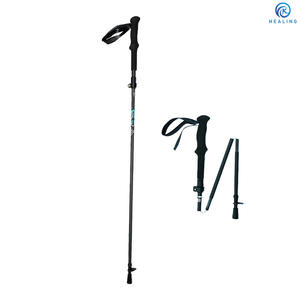 Bastones de Senderismo Curativos de 5 Secciones, Telescópicos de Fibra de Carbono, Ajustables, Plegables y Portátiles para Caminatas al Aire Libre - Product Image 5