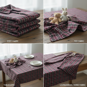 Tissu Popeline Tissé Peigné Teint <span class=keywords><strong>en</strong></span> Fil Écologique 60S à Carreaux 100% <span class=keywords><strong>Coton</strong></span> et Tissu 100% Polyester pour Chemises et Robes Garçons & Filles - Product Image 5