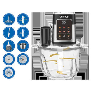 Máquina Trituradora de Carne con Pantalla Táctil, 1800W, Recipiente de Vidrio, para Preparar Fufu y Triturar Ñame, Picadora de Alimentos Digital - Product Image 3