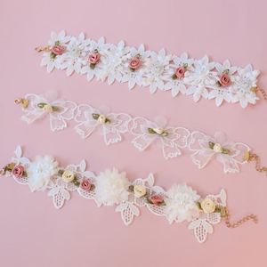 Nouveau collier élégant en dentelle pour chat et chiot, collier en dentelle blanche avec nœud mignon, nouveaux costumes de princesse pour chat à la mode - Product Image 3
