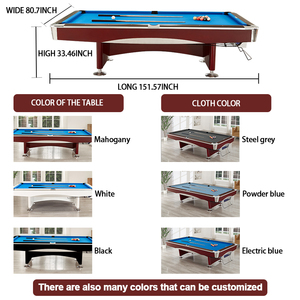 Table de billard américaine en bois massif sur mesure de 9 pieds, prix abordable, équipement sportif pour club de billard, taille standard, snooker, billard 46 X4 - Product Image 6