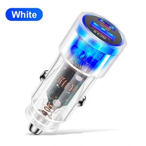 Cargador de Coche USB Tipo C de 38W, Cargador de Coche Multi USB Tipo C para Teléfono Móvil con Luz LED para iPhone, Tendencia de Moda - Product Image 6
