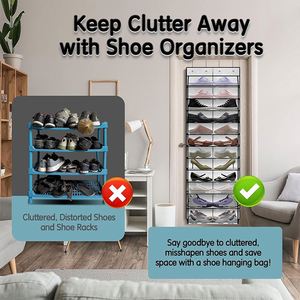 Wholesale Large Multifunctional Breathable <b>Storage</b> Mesh Door <b>Shoe</b> Organizer Eco-friendly Polyester Home Assembly Reusable Closet - Product Image 6