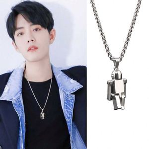 Collier Hip-Hop Homme Style Urbain Européen et Américain, Bijou en Acier Inoxydable, Pendentif Chaîne de Pull Femme Tendance Ins - Product Image 3