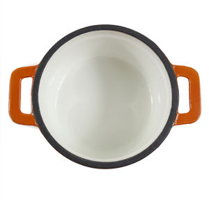 <span class=keywords><strong>Petite</strong></span> casserole ronde en fonte émaillée, chauffage uniforme, idéale pour braiser, frire, servir en portion <span class=keywords><strong>individuelle</strong></span> - Product Image 4
