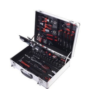 Maletín <span class=keywords><strong>de</strong></span> aluminio <span class=keywords><strong>de</strong></span> alta calidad, kit <span class=keywords><strong>de</strong></span> <span class=keywords><strong>herramientas</strong></span> mecánico con destornillador <span class=keywords><strong>de</strong></span> trinquete, 126 piezas - Product Image 1