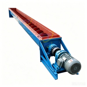 Convoyeur à vis hélicoïdal sans arbre de type U de 400 mm pour le transport de boues, granulés, poudre, sable et gravier - Product Image 1