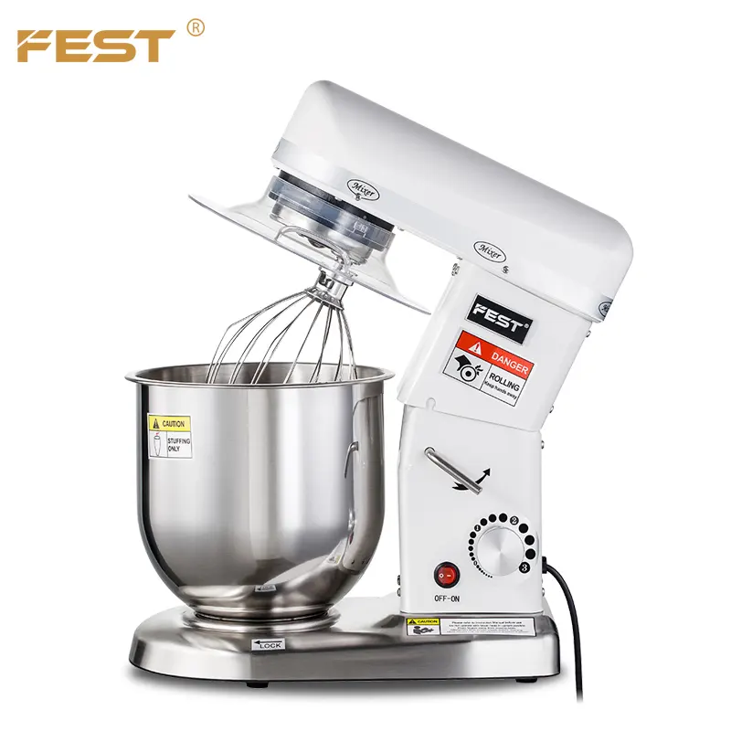 FEST Manufacturer Kitchen Equipment Flour Food Stand Mixer 7L Dough Mixer Bread For Bakery