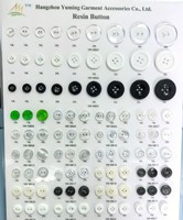 Prix le plus bas, usine de boutons en Chine, vente en gros, boutons personnalisés avec logo, boutons en résine polyester pour vêtements, en vrac
