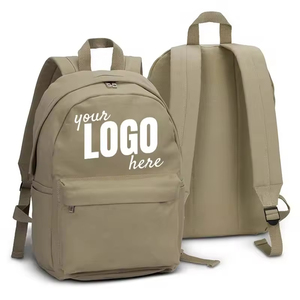 Promotion Wholesale Custom Teenage School Bag Canvas Backpack with logo