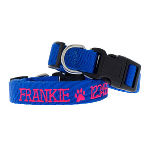 Custom Personalized Pet <strong>Collars</strong> Designer Pet Products Embroidered <strong>Dog</strong> <strong>Collar</strong> - Product Image 5