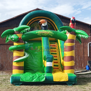 Tobogán inflable para niños, castillo inflable para fiestas al aire libre, castillo inflable para saltar, tobogán inflable de jungla. - Product Image 2