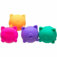Nouveautés Cool Cats Nedo Squishy Toys 4 pièces/pack Jouets Squishies Chat Anti-stress en TPR à Pincer et à Presser
