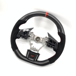 Volante de Fibra de Carbono Real para Subaru WRX STI 2015 2016 2017 2018 2019 2020 <span class=keywords><strong>2021</strong></span> 2022, <span class=keywords><strong>Precio</strong></span> Económico, Piezas de Auto Personalizadas - Product Image 1