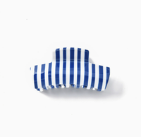 Pince à cheveux en acétate, pince à cheveux requin rayée simple et polyvalente, accessoire de coiffure pour chignon haut