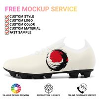 Chaussures de football en gros pour équipes OEM ODM Impression à la demande Logo personnalisé Nom personnalisé Crampons d'entraînement SC02-26025043-6