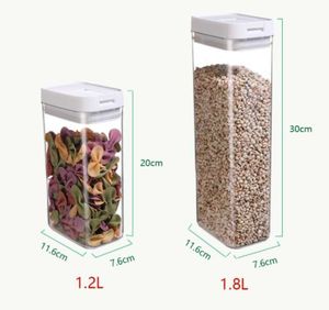 Conteneur de stockage alimentaire à ouverture facile, boîte en PP pour riz, sucre, farine, protéines en poudre, organisateur de garde-manger, préservation de la fraîcheur - Product Image 6