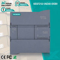 Siemens PLC S7 1200 S7-1200 SIMATIC 1212C asli baru modul Cpu kompak pengendali Plc Controller