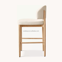 Tabouret de bar et de comptoir en tissu Eva Mobilier d'intérieur Tabouret de bar pour hôtel et salon