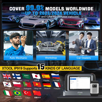 Outil de diagnostic automobile XTOOL Inplus IP919, scanner complet du système, codage ECU, contrôle bidirectionnel, programmation de clés IMMO, DOIP, CANFD, FCA