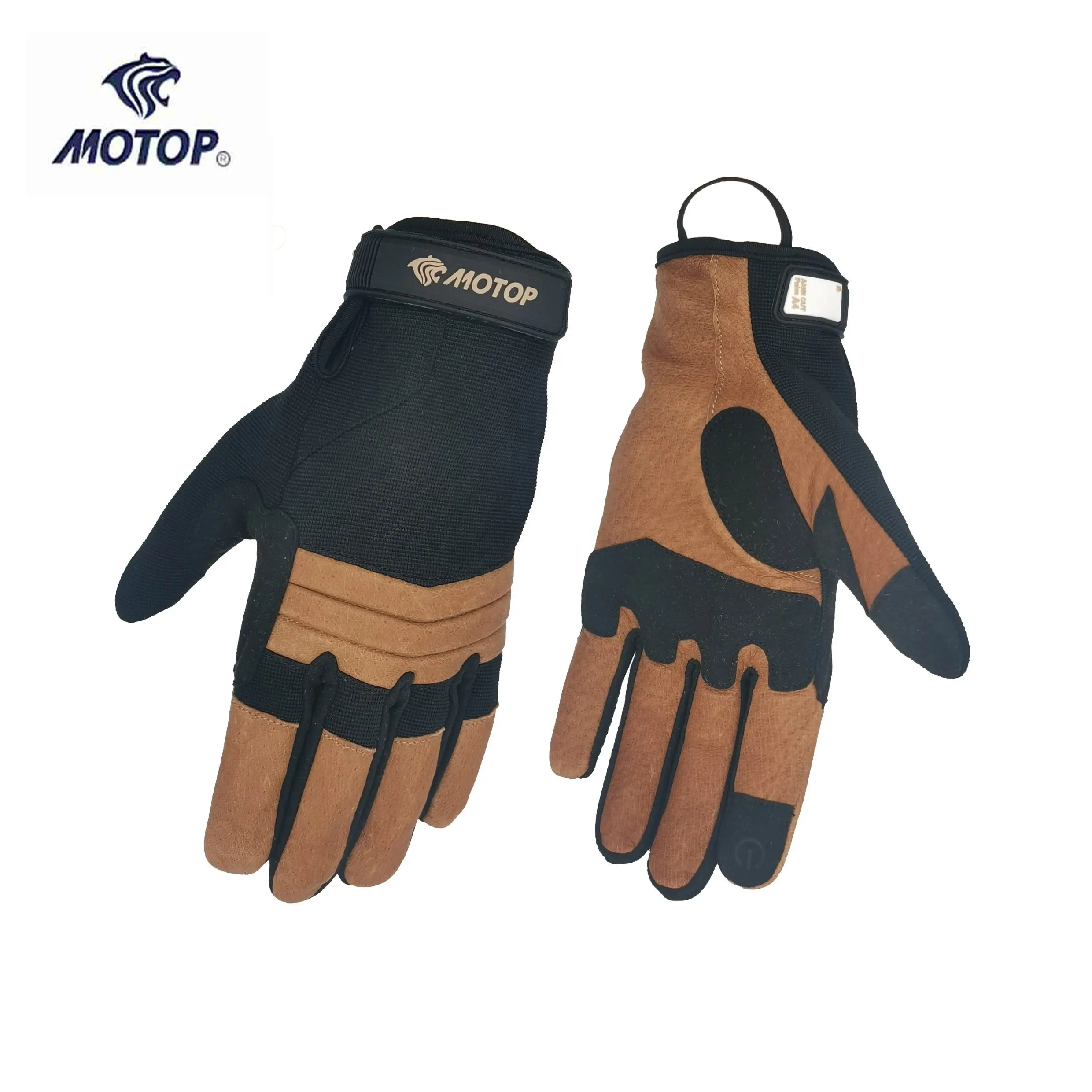 Hand Glove Cut Resistant EN388 Touchscreen Leather Safety Gloves Work Gloves Hand Gloves For Construction Work